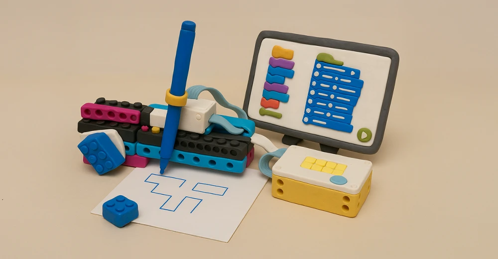 Lego Spike aus Knete